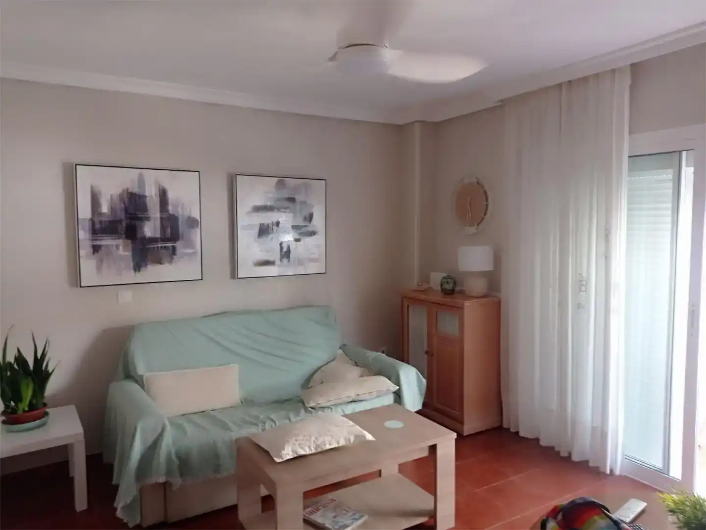 Living room of Flat for rent in Torrox  with Furnished
