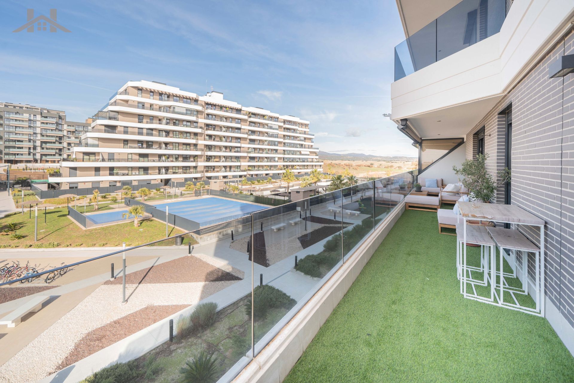 Terrasse von Wohnung zum verkauf in Tres Cantos mit Klimaanlage, Heizung und Terrasse
