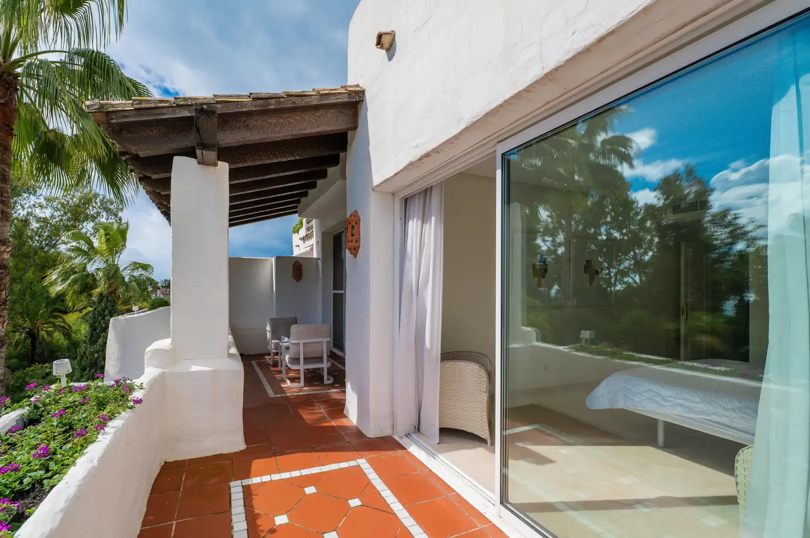 Terraza de Ático de alquiler en Marbella con Aire acondicionado, Terraza y Trastero