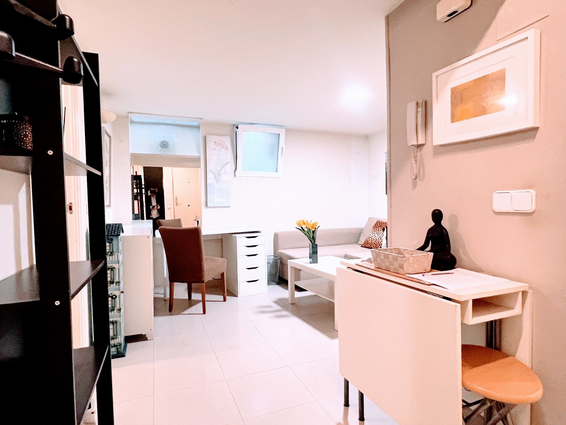 Living room of Planta baja for sale in  Madrid Capital  with Furnished and Washing machine