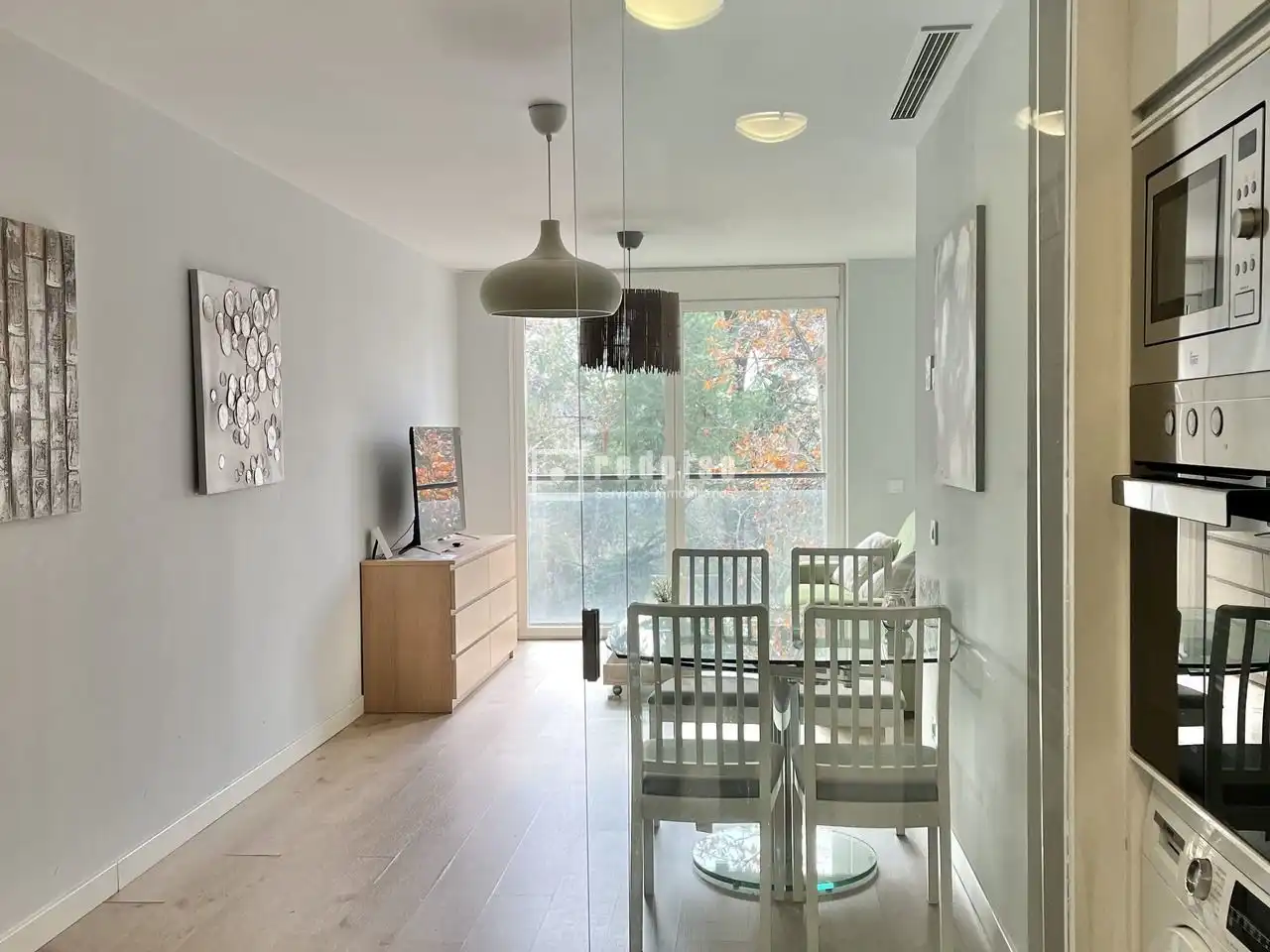 Esszimmer von Wohnung zur Miete in Madrid mit Klimaanlage, Heizung und Terrasse
