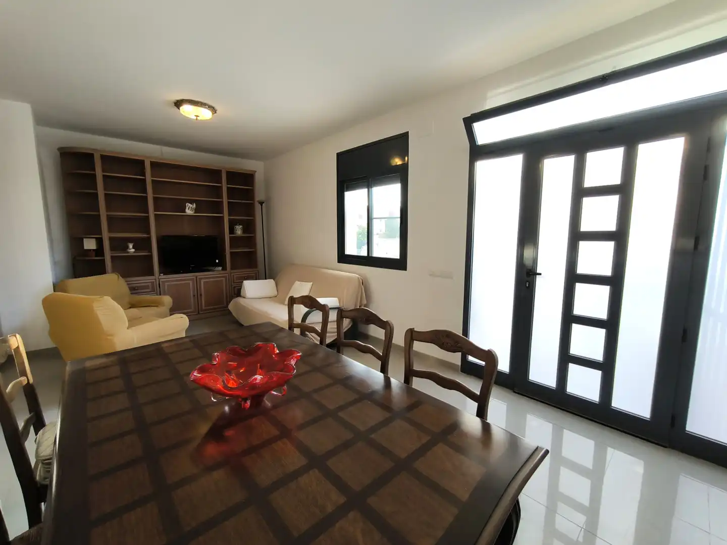 Sala d'estar de Apartament en venda en Alcanar amb Aire condicionat, Jardí privat i Terrassa
