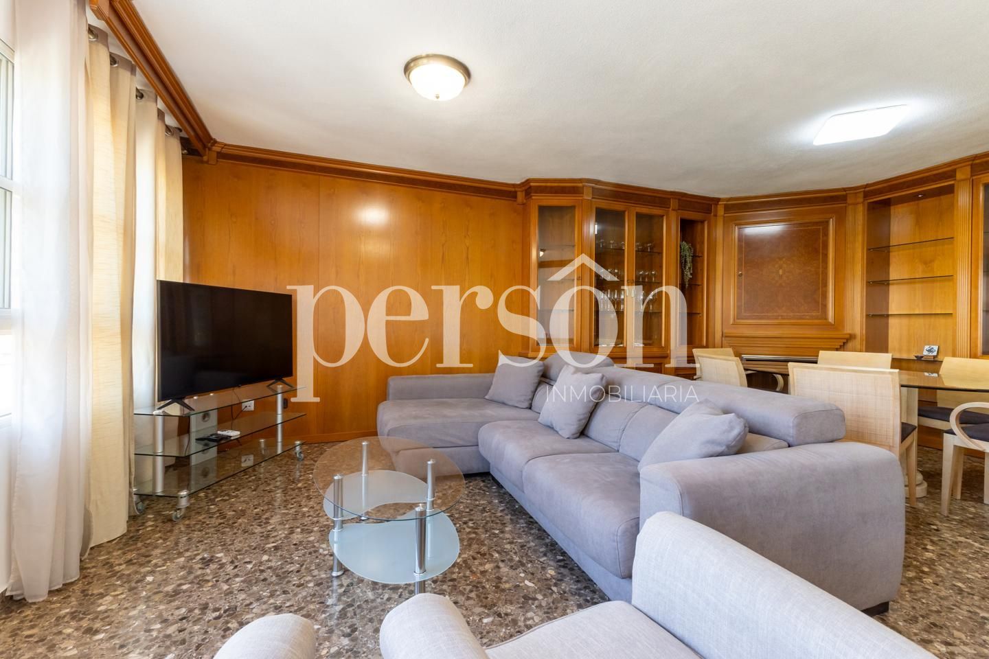 Living room of Flat to rent in  Valencia Capital  with Air Conditioner, Heating and Furnished