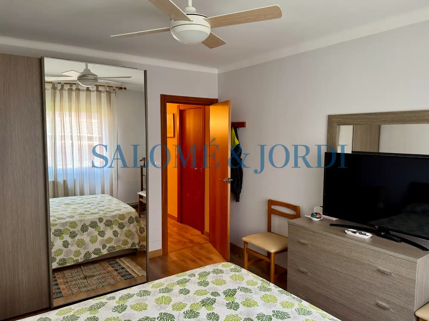 Schlafzimmer von Wohnung zum Verkauf in Mataró mit Heizung, Terrasse und Möbliert