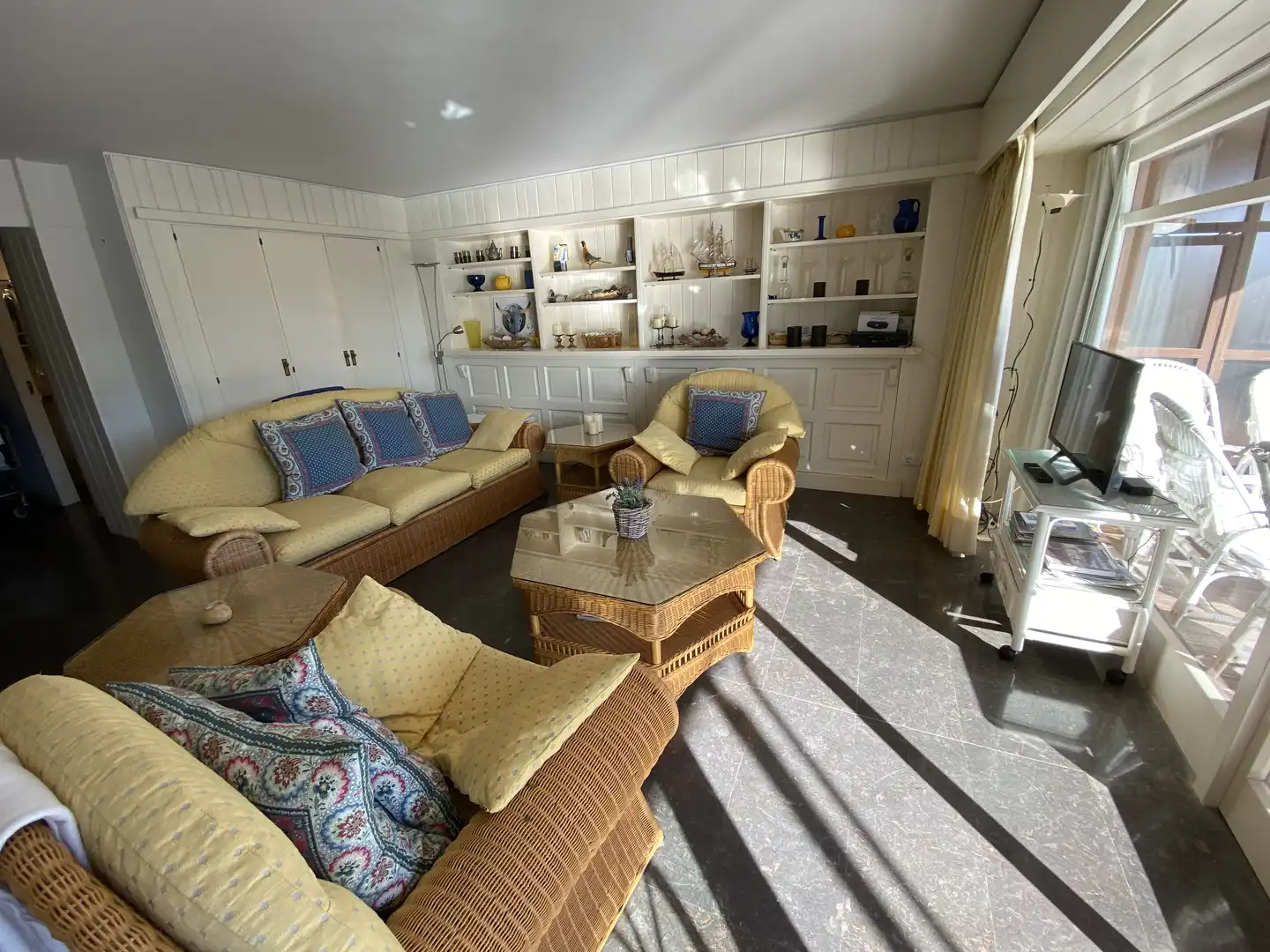 Sala de estar de Piso en venta en Calonge i Sant Antoni con Terraza, Amueblado y Horno