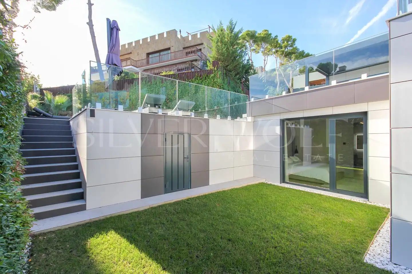 Garden of Houses for sale in Castelldefels  with Air Conditioner, Heating and Private garden