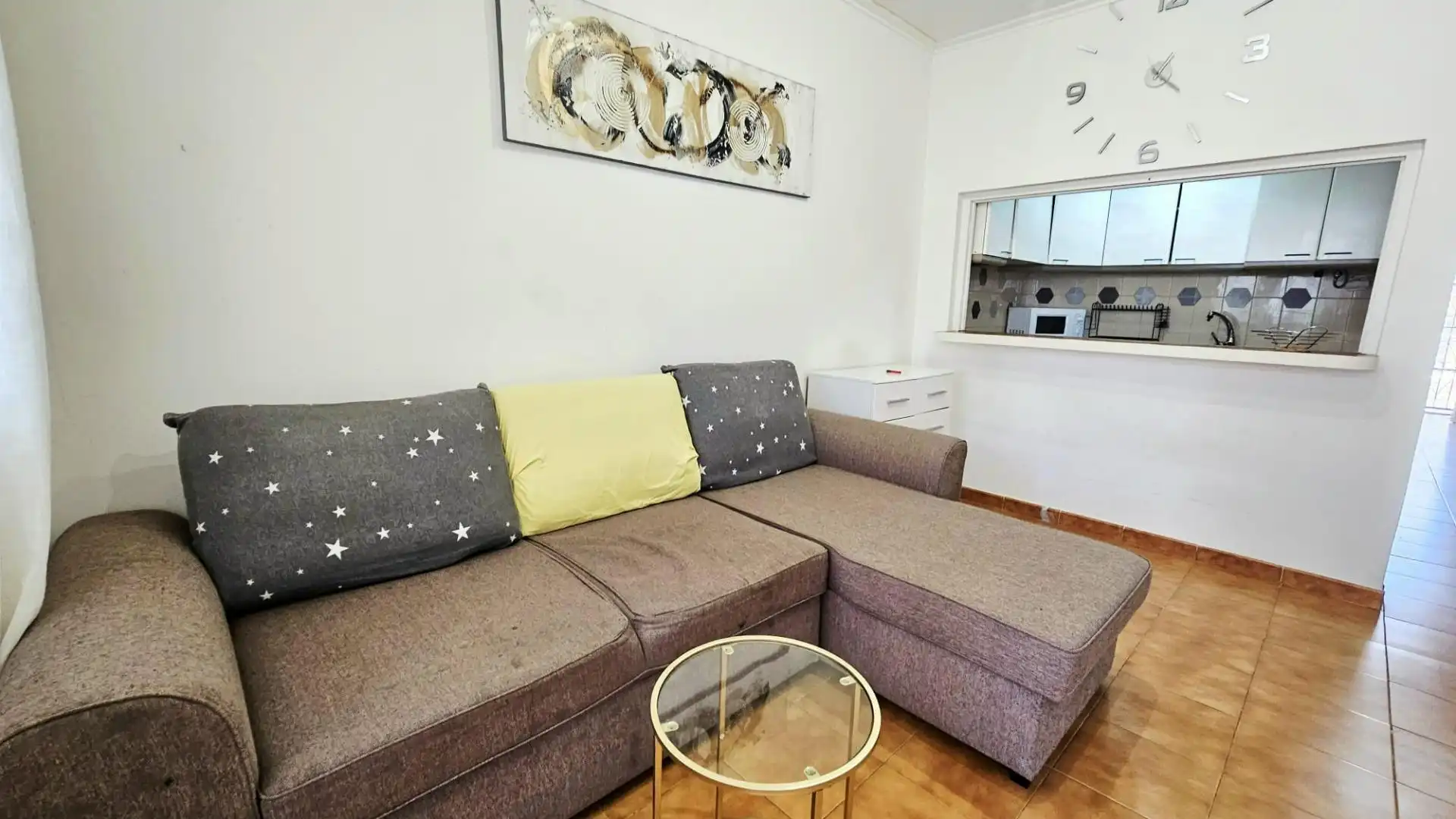 Sala d'estar de Casa o xalet en venda en Torrevieja amb Aire condicionat, Terrassa i Moblat