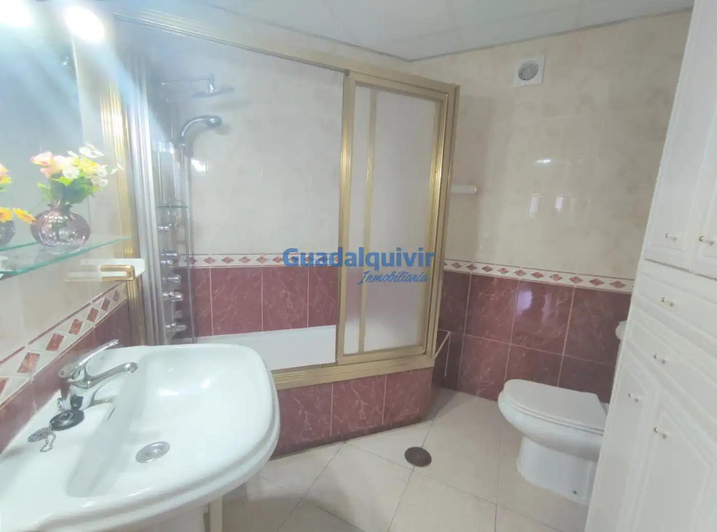 Baño de Piso de alquiler en Sevilla con Aire acondicionado y Terraza