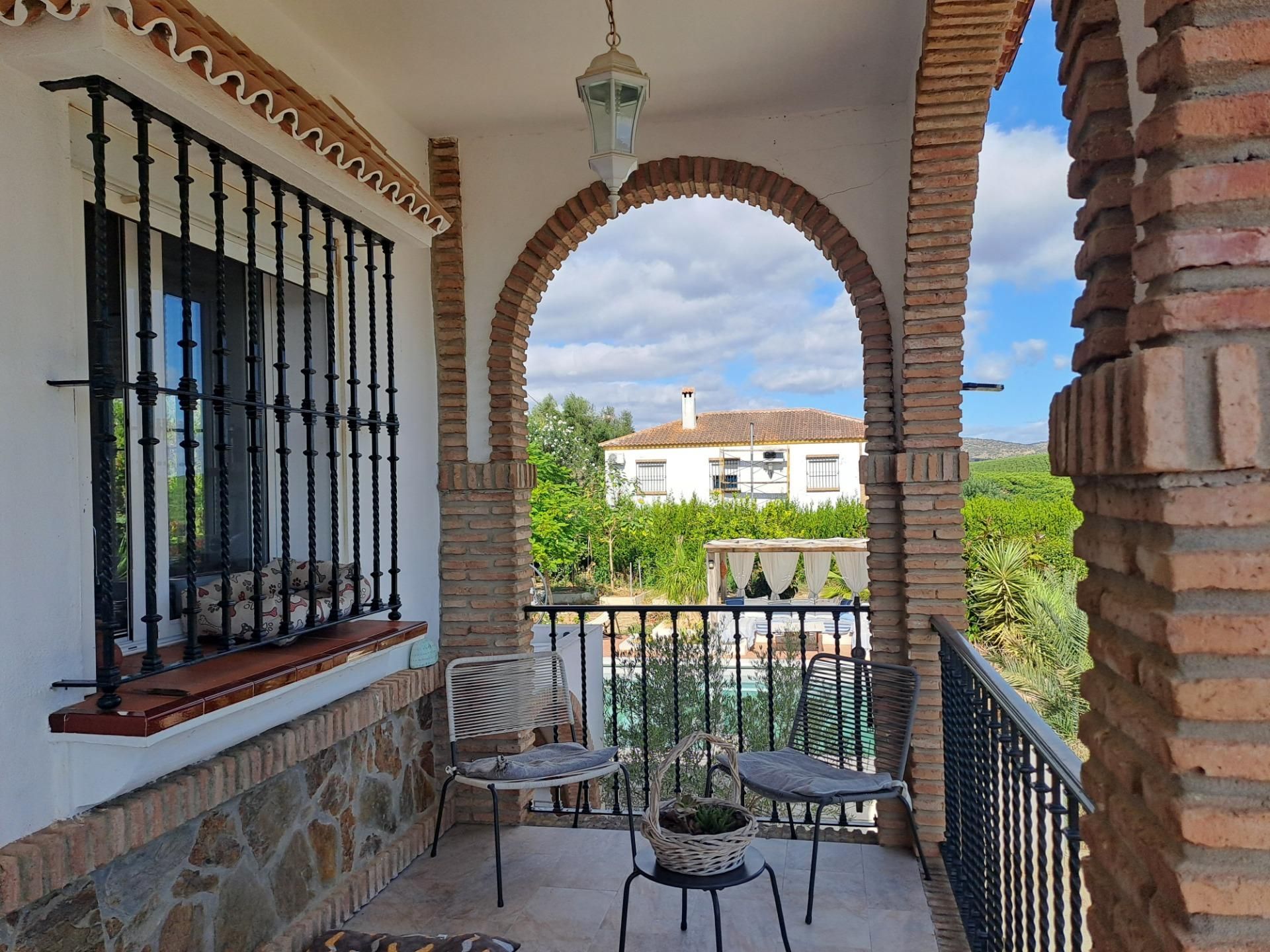 Exterior view of House or chalet for sale in Cantillana  with Air Conditioner, Heating and Private garden