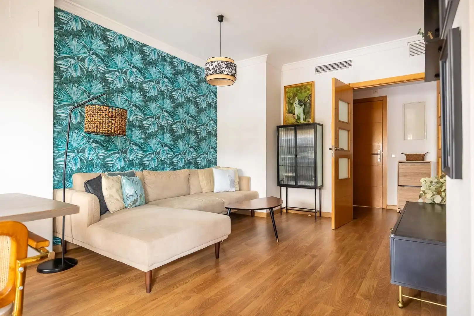 Sala de estar de Piso en venta en Mairena del Aljarafe con Aire acondicionado, Terraza y Trastero