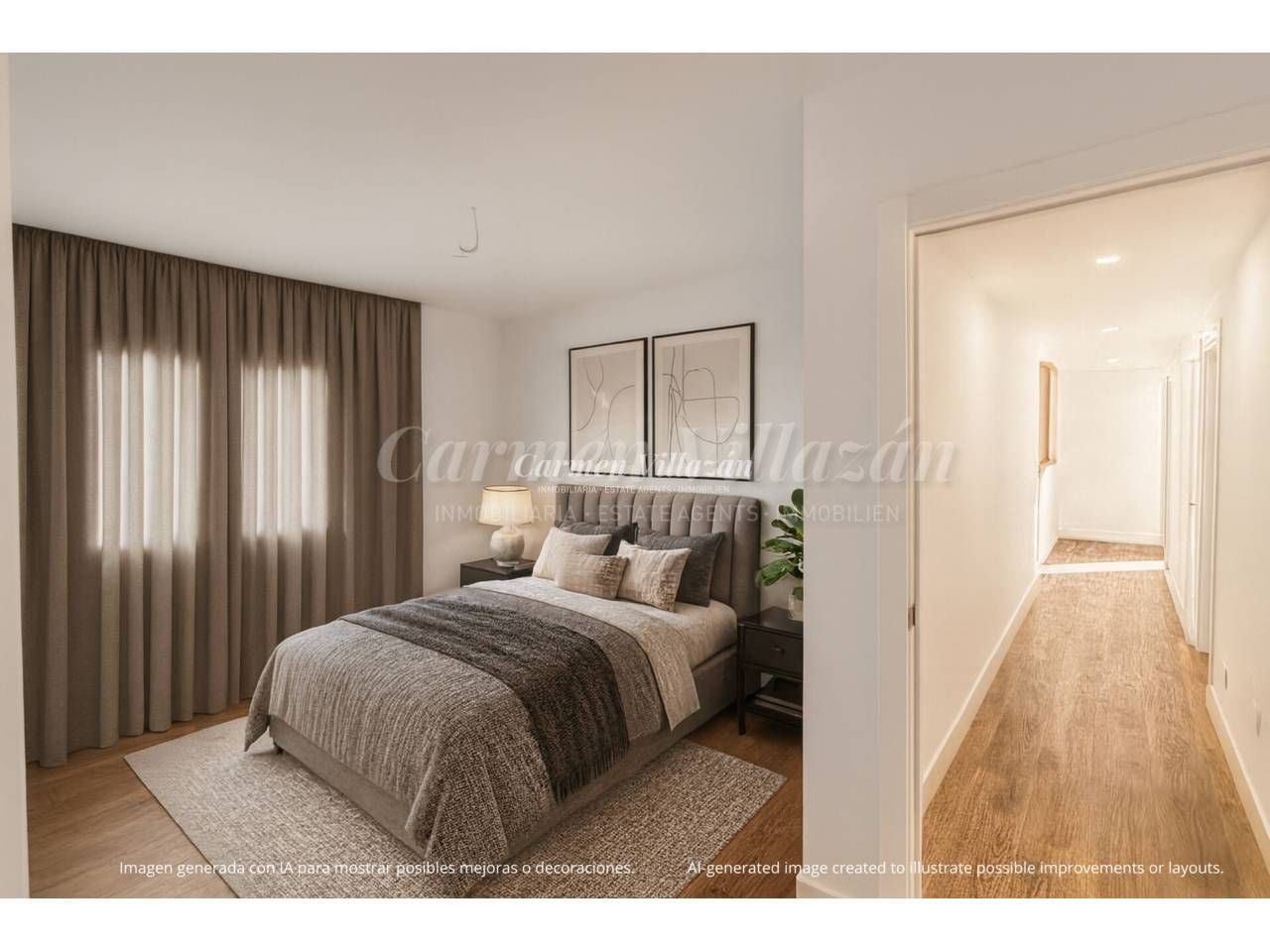 Dormitori de Apartament en venda en La Oliva amb Aire condicionat, Jardí privat i Terrassa