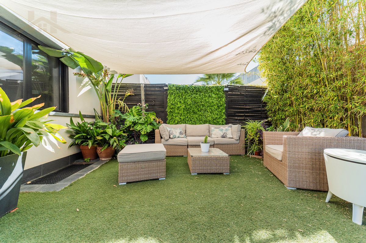 Terraza de Casa adosada en venta en Arroyomolinos (Madrid) con Calefacción, Jardín privado y Parquet