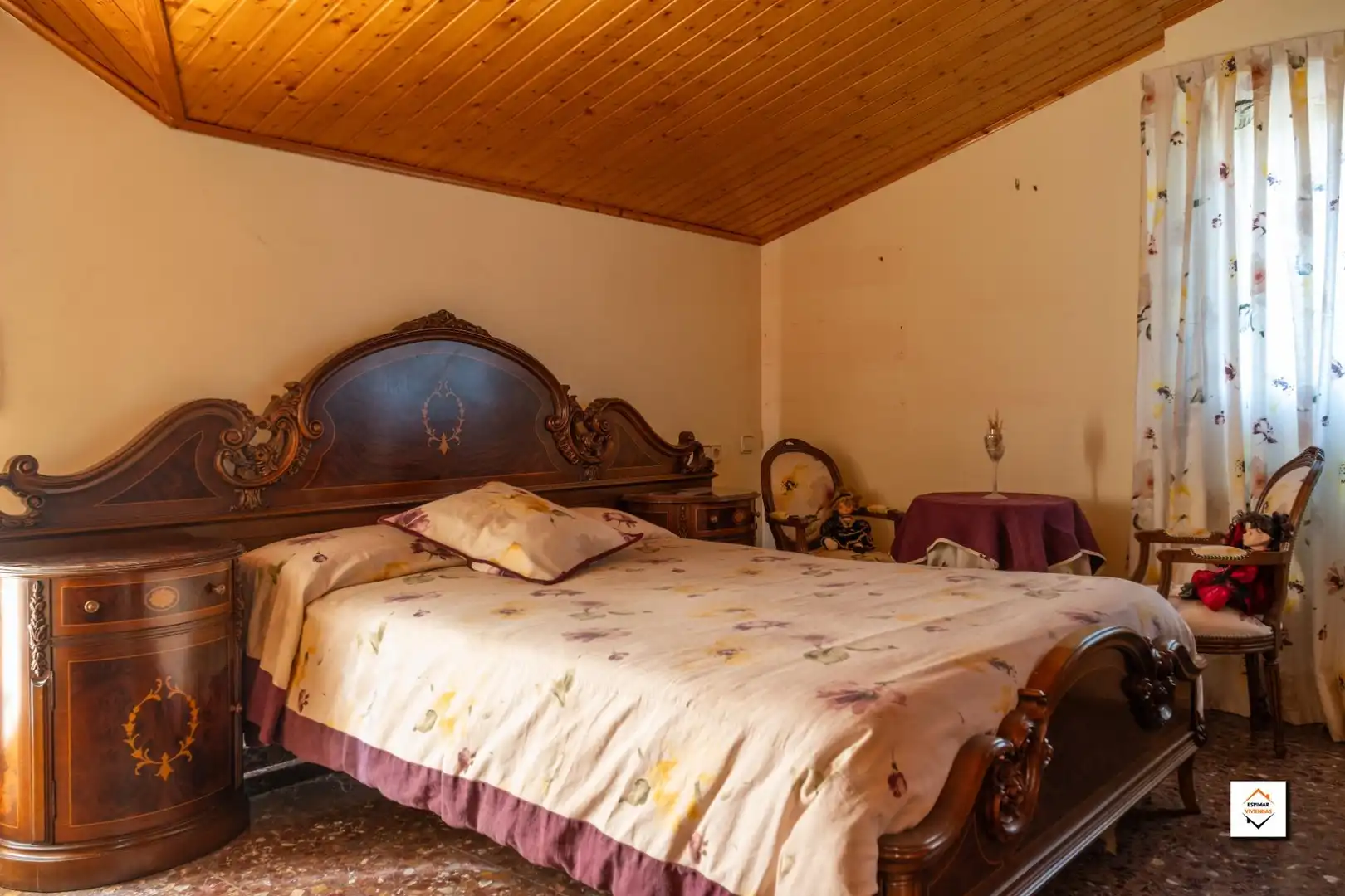 Bedroom of Houses for sale in Zaragoza  with Air Conditioner, Heating and Private garden
