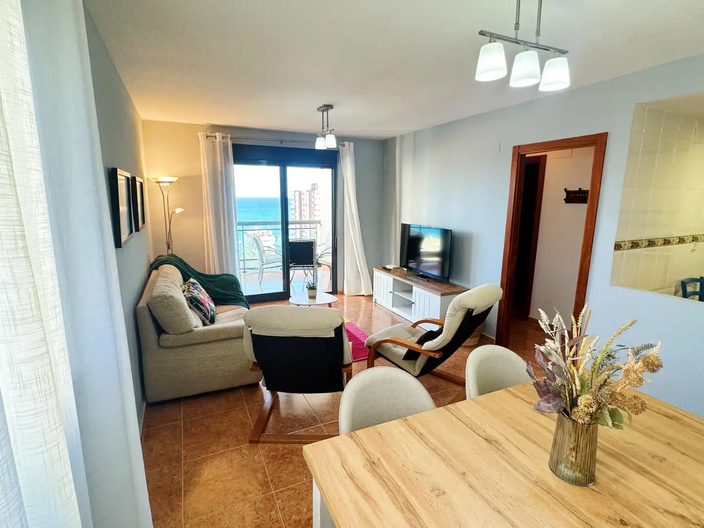 Living room of Apartments for rent in El Campello  with Air Conditioner, Heating and Private garden