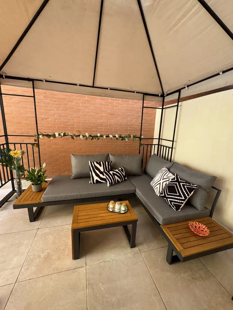 Terrasse von Erdgeschoss zur Miete in Torremolinos mit Klimaanlage, Terrasse und Möbliert