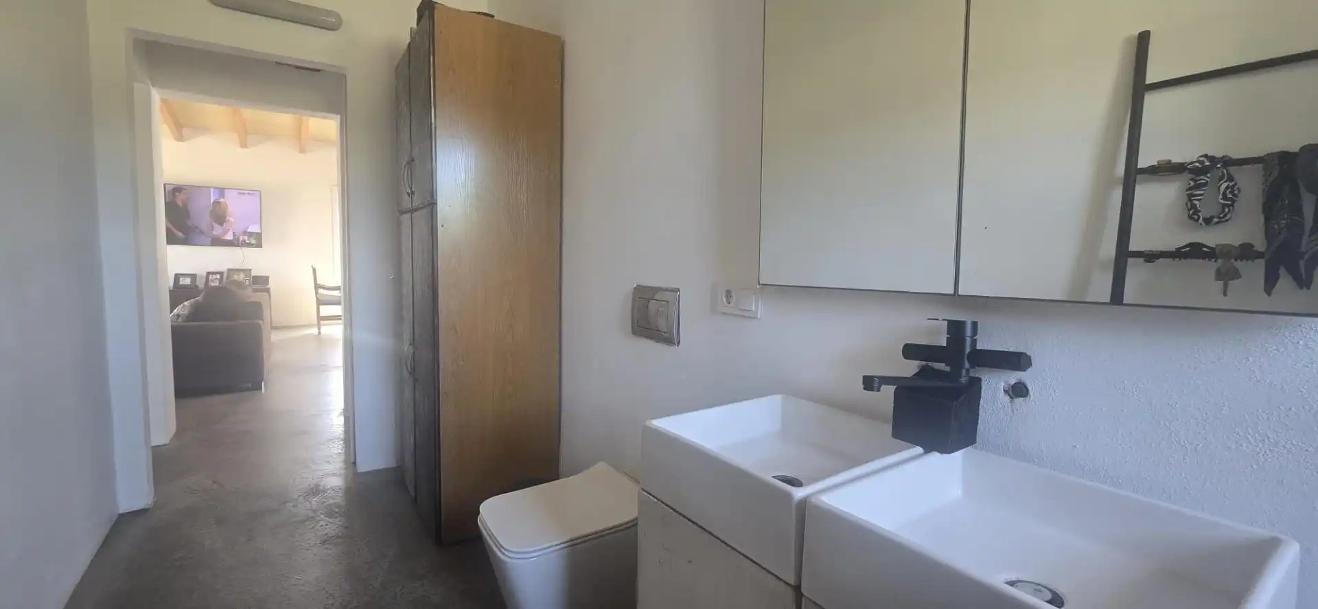 Badezimmer von Country house zum Verkauf in Santanyí mit Klimaanlage, Privatgarten und Terrasse