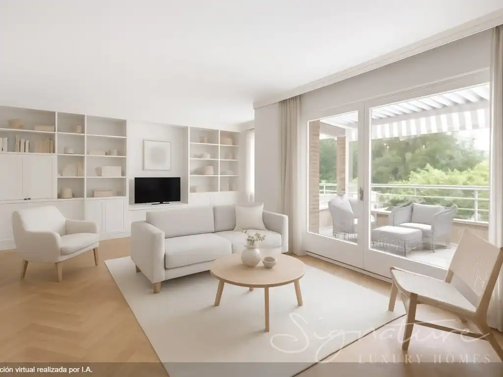 Living room of Ground floor for sale in Sant Cugat del Vallès  with Heating, Private garden and Terrace