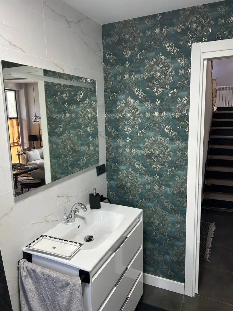 Baño de Casa o chalet en venta en Culleredo con Calefacción, Jardín privado y Parquet