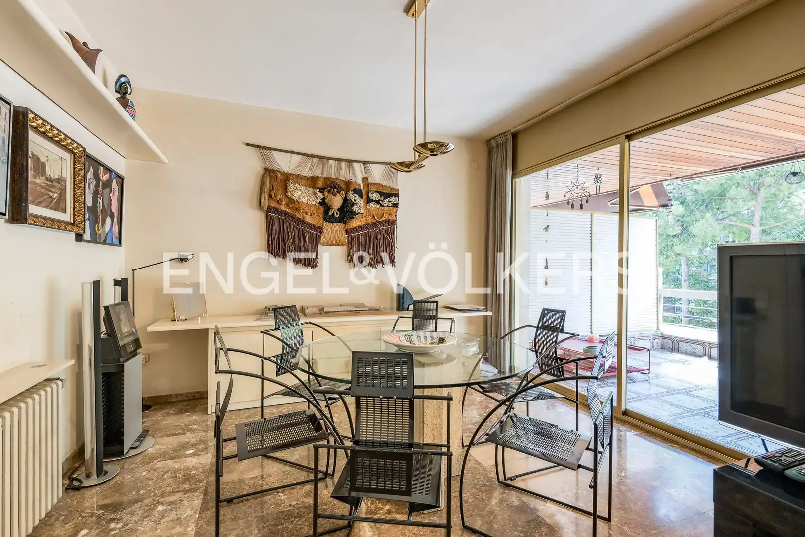 Dining room of Flat for sale in Barcelona  with Air Conditioner, Heating and Private garden