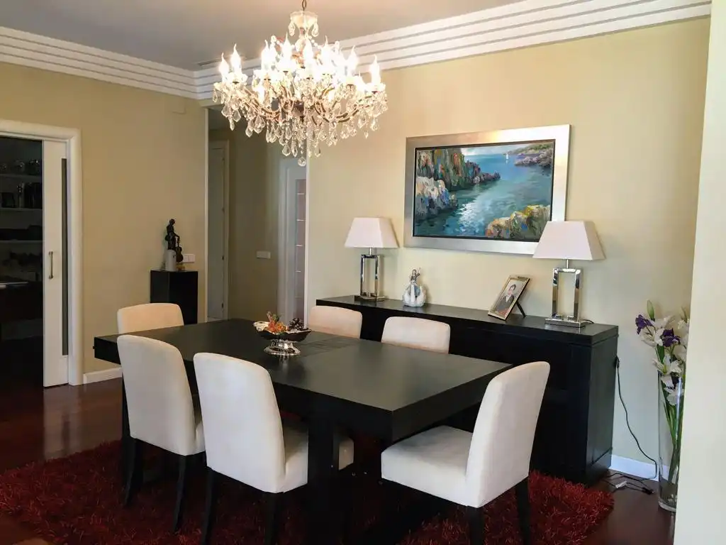 Esszimmer von Wohnung zur Miete in Madrid mit Klimaanlage, Heizung und Parkett