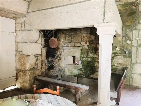 Cocina de Finca rústica en venta en A Cañiza   con Calefacción, Jardín privado y Terraza
