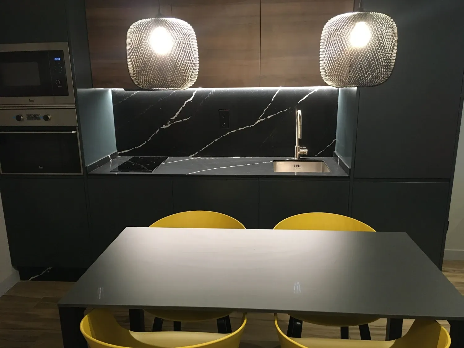 Kitchen of Apartment to rent in  Murcia Capital  with Air Conditioner, Heating and Furnished