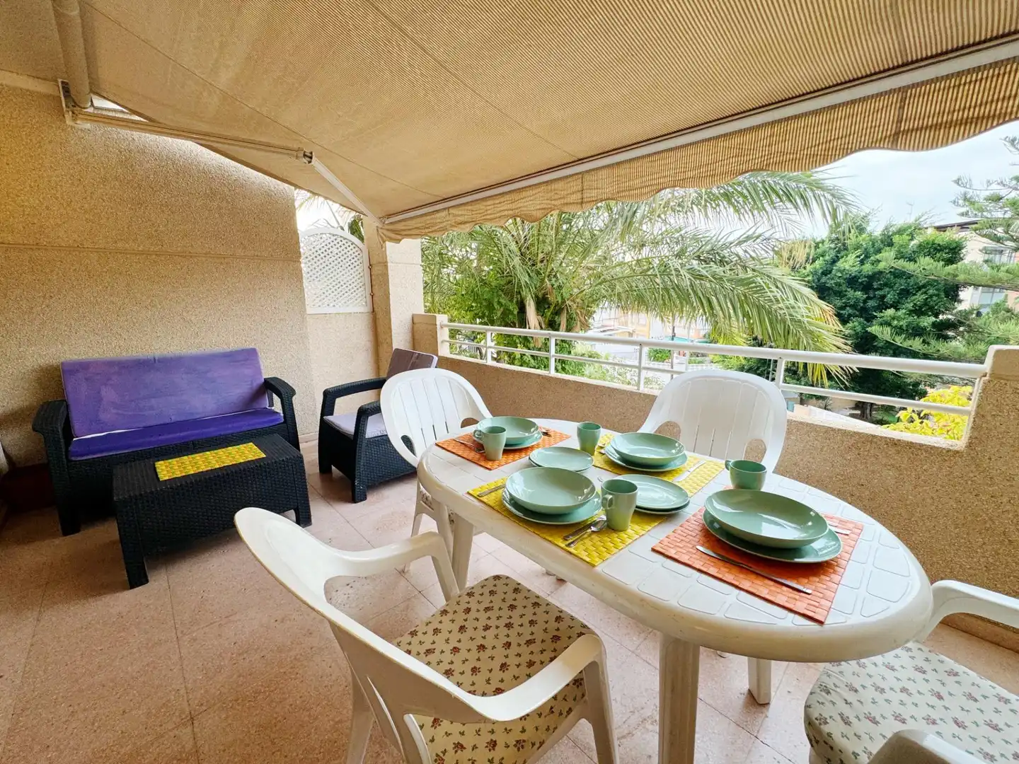 Terrace of Apartments for rent in El Campello  with Air Conditioner, Private garden and Terrace