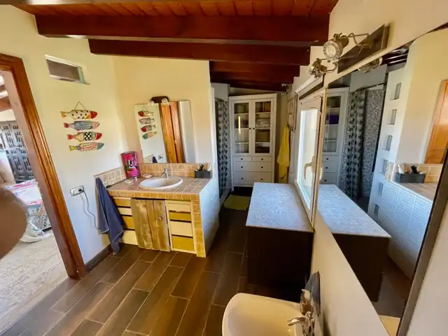 Bany de Casa adosada en venda en Granadilla de Abona amb Jardí privat, Terrassa i Piscina