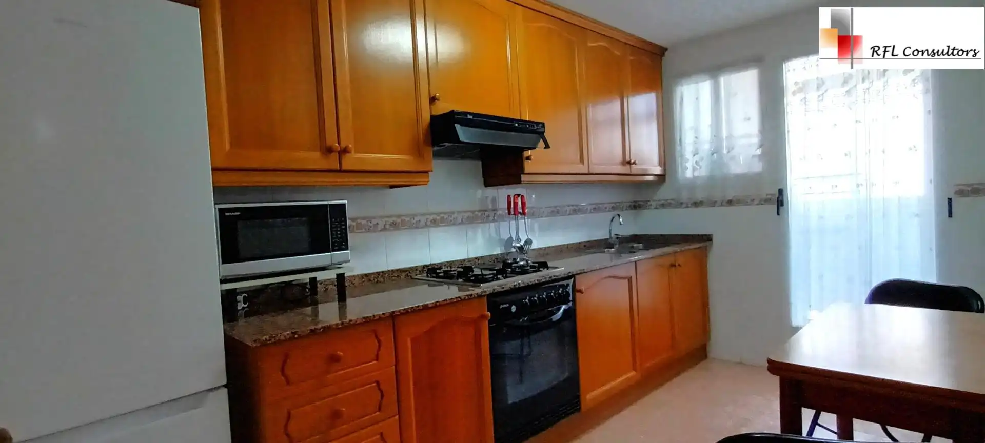 Küche von Wohnungen zur Miete in Torreblanca mit Klimaanlage, Privatgarten und Terrasse