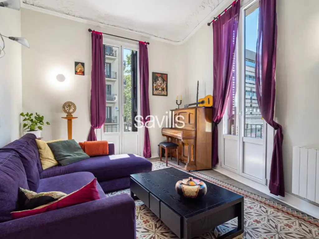 Sala d'estar de Apartament en venda en  Barcelona Capital amb Aire condicionat, Forn i Rentadora