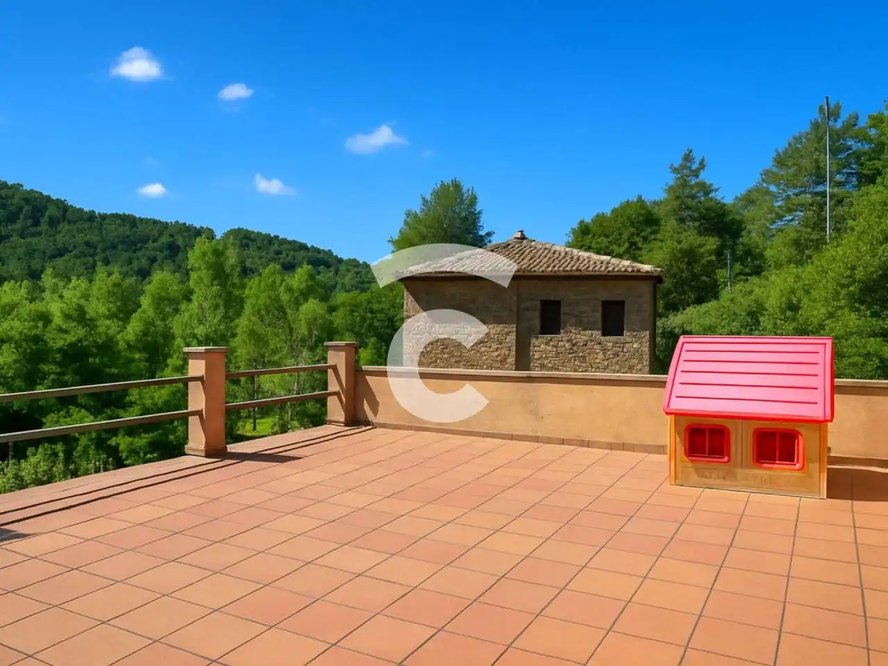Terrace of Houses for sale in Sant Agustí de Lluçanès  with Heating, Private garden and Terrace
