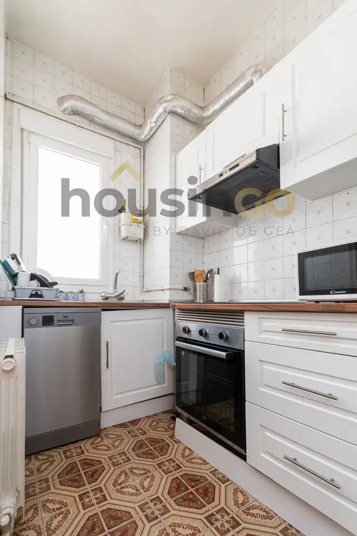 Cocina de Piso de alquiler en Madrid con Aire acondicionado, Calefacción y Parquet