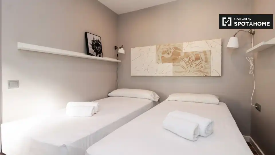 Habitación de Piso de alquiler en Barcelona con Aire acondicionado, Calefacción y Amueblado