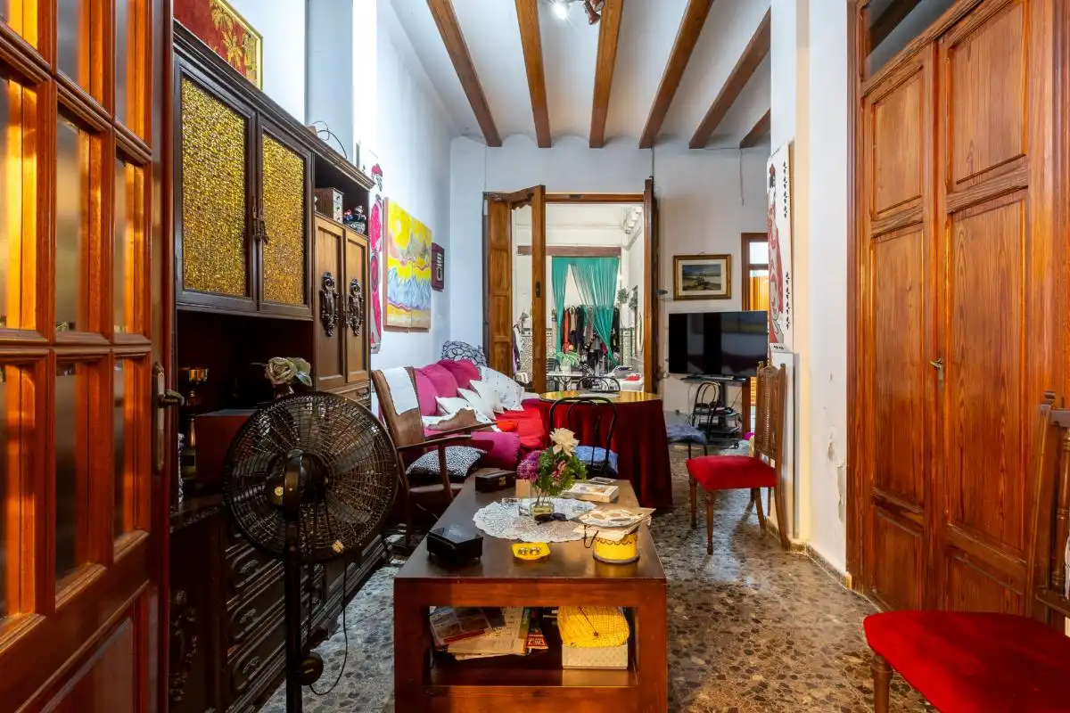 Sala de estar de Casa adosada en venta en Cullera con Calefacción, Terraza y Trastero