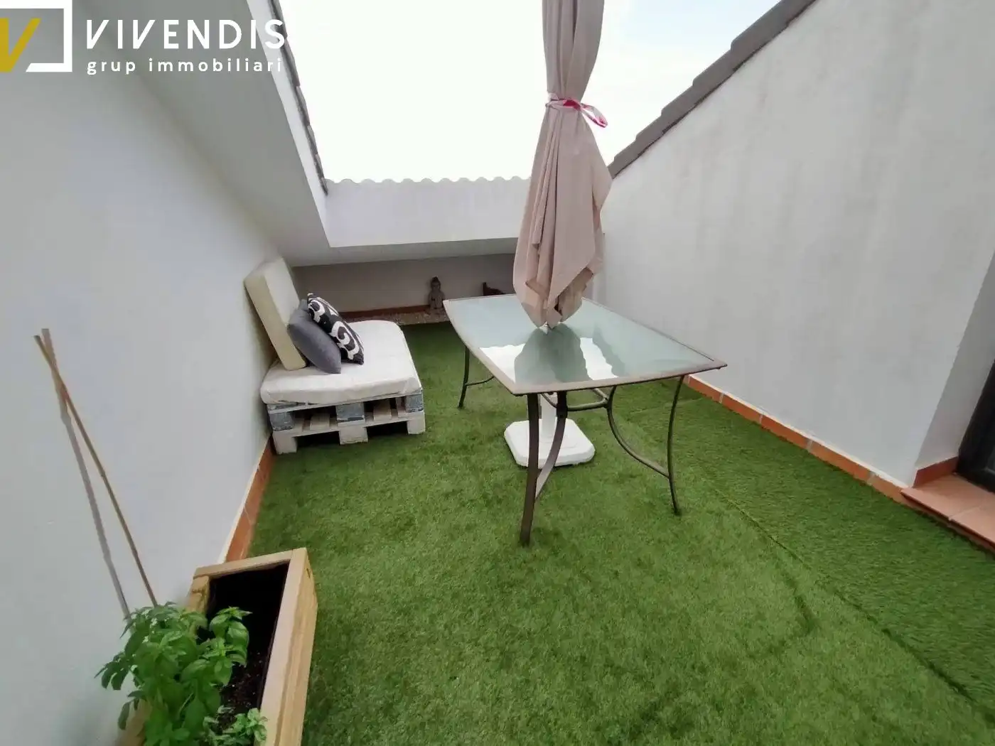 Balcony of Attic for sale in Mollerussa  with Air Conditioner, Heating and Parquet flooring