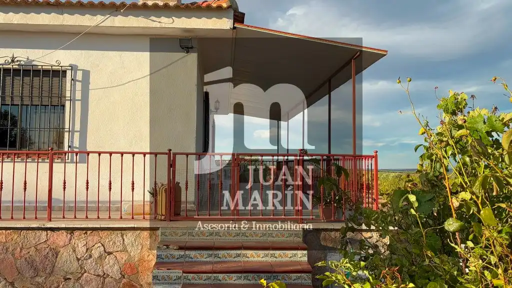 Terraza de Finca rústica en venta en Peñas de San Pedro con Calefacción, Jardín privado y Amueblado