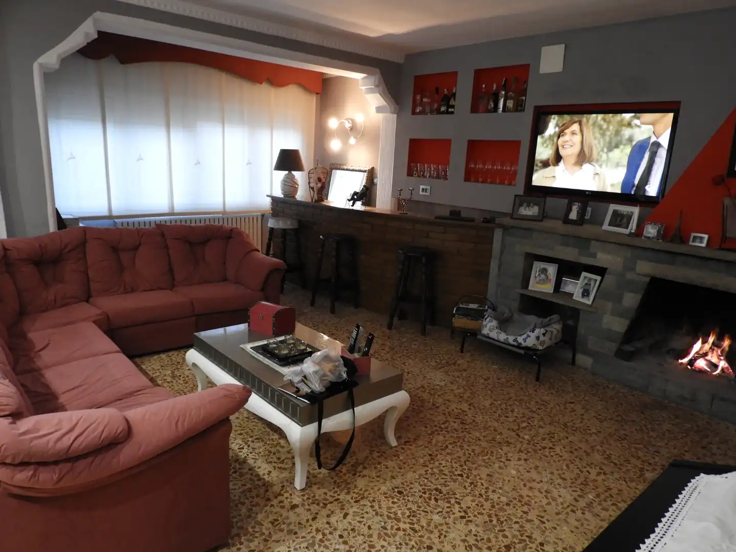 Wohnzimmer von Haus oder Chalet zum Verkauf in Castellar del Vallès mit Klimaanlage, Heizung und Privatgarten
