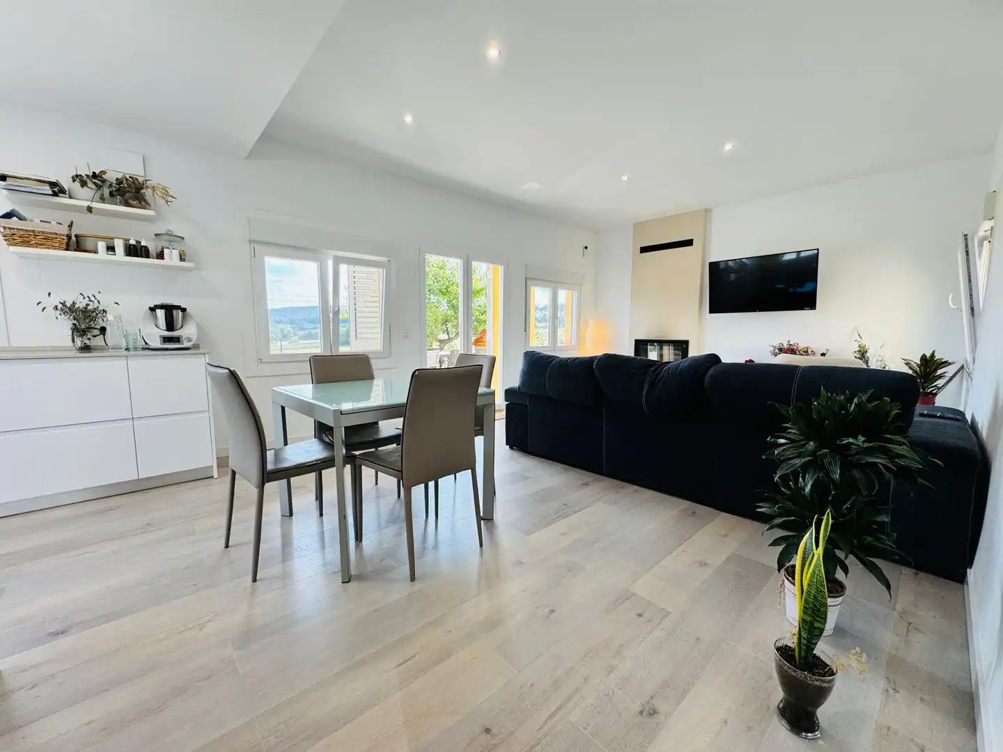 Sala d'estar de Casa o xalet en venda en Bàscara amb Aire condicionat, Jardí privat i Terrassa