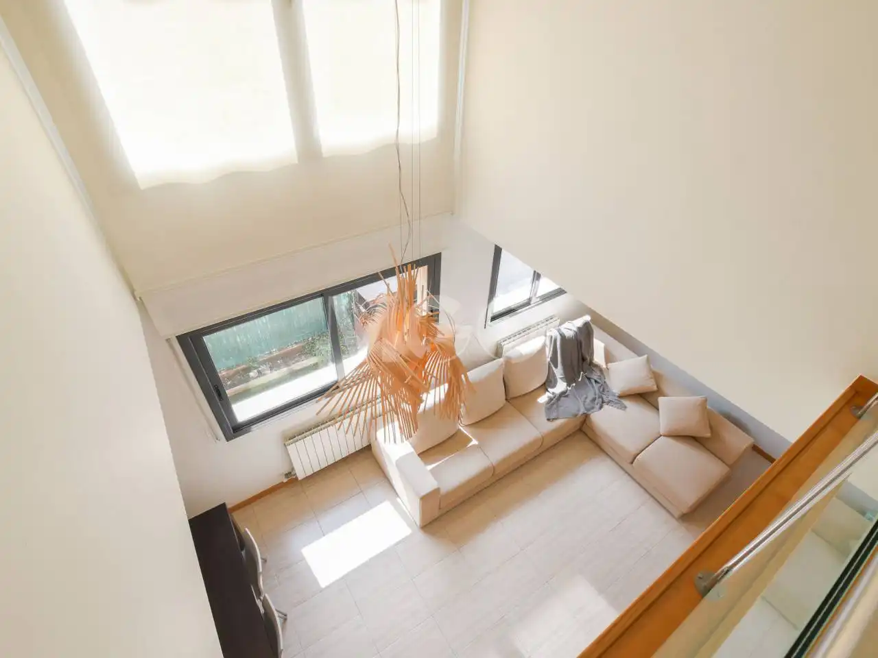 Sala de estar de Dúplex en venta en Calldetenes con Calefacción y Parquet