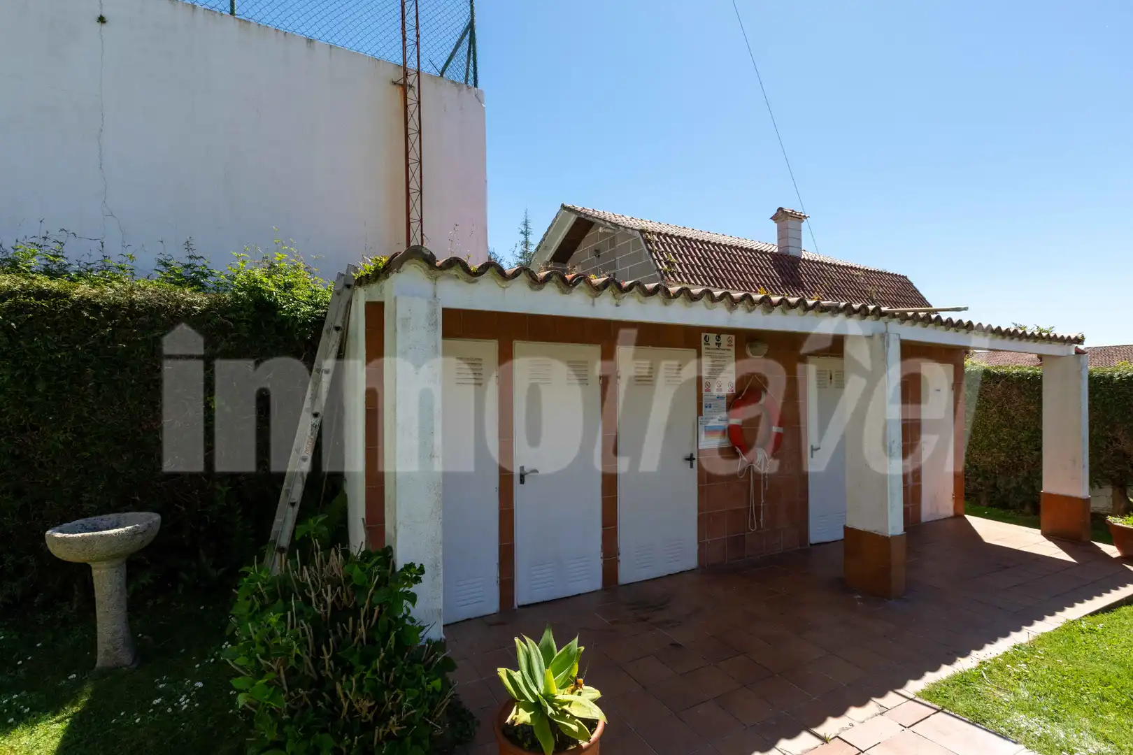 Vista exterior de Casa adosada de lloguer en Sanxenxo amb Jardí privat, Terrassa i Moblat