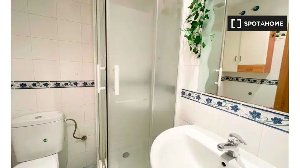 Bathroom of Flat for rent in Madrid  with Air Conditioner, Heating and Furnished
