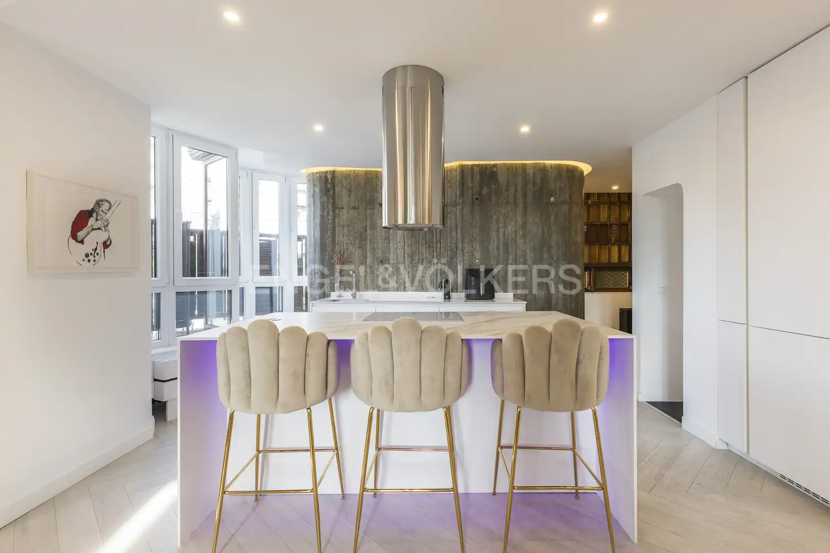 Kitchen of Flat for rent in Madrid  with Air Conditioner, Heating and Furnished