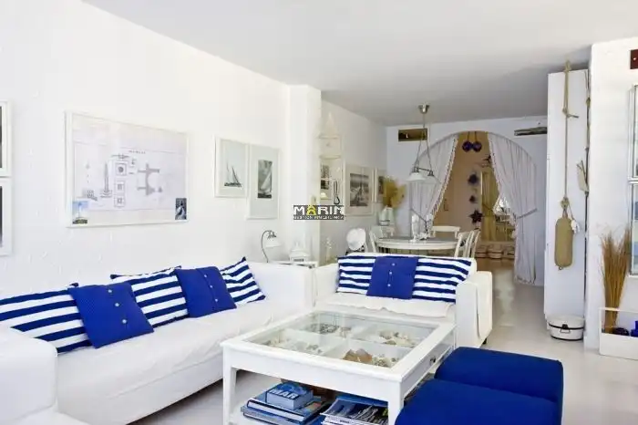 Sala de estar de Ático en venta en La Manga del Mar Menor con Aire acondicionado, Terraza y Piscina comunitaria