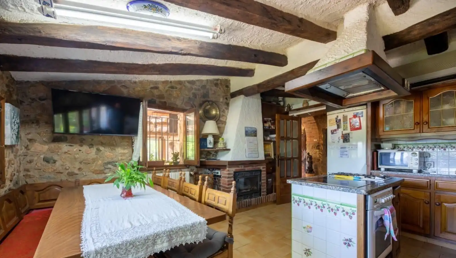 Kitchen of Houses for sale in La Cellera de Ter  with Terrace and Swimming Pool