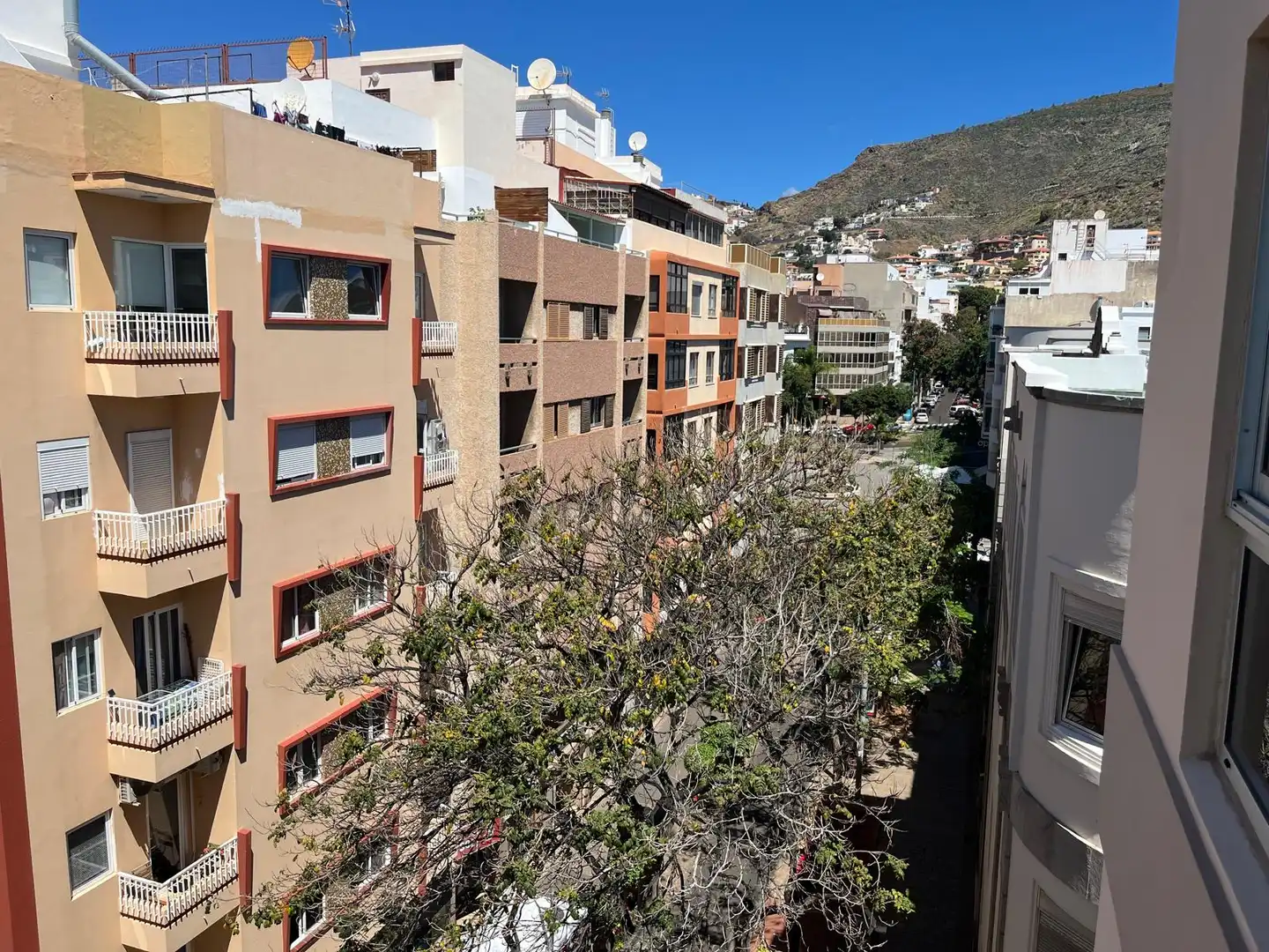 Vista exterior de Pis de lloguer en Santa Cruz de Tenerife amb Parquet, Moblat i Forn