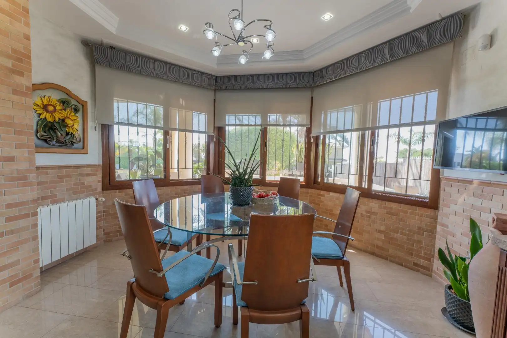 Dining room of Houses for sale in Elche / Elx  with Air Conditioner, Heating and Private garden