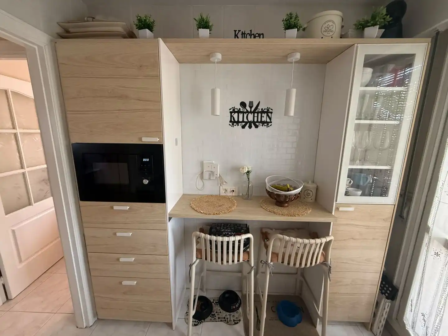 Küche von Wohnung zum Verkauf in Noja mit Heizung, Terrasse und Abstellraum