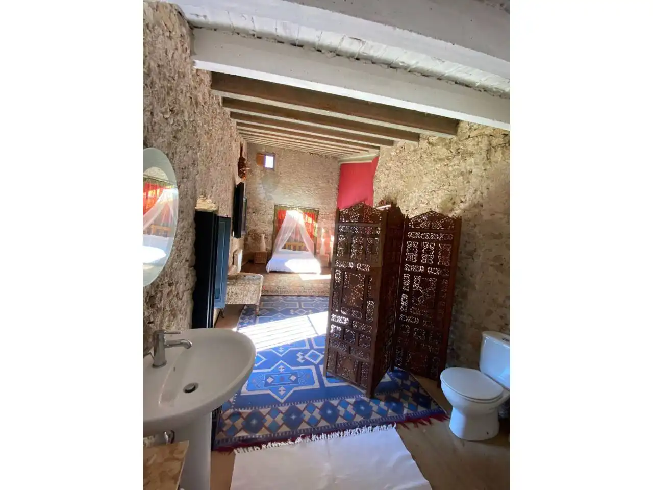 Baño de Finca rústica en venta en Borrassà con Calefacción, Jardín privado y Terraza