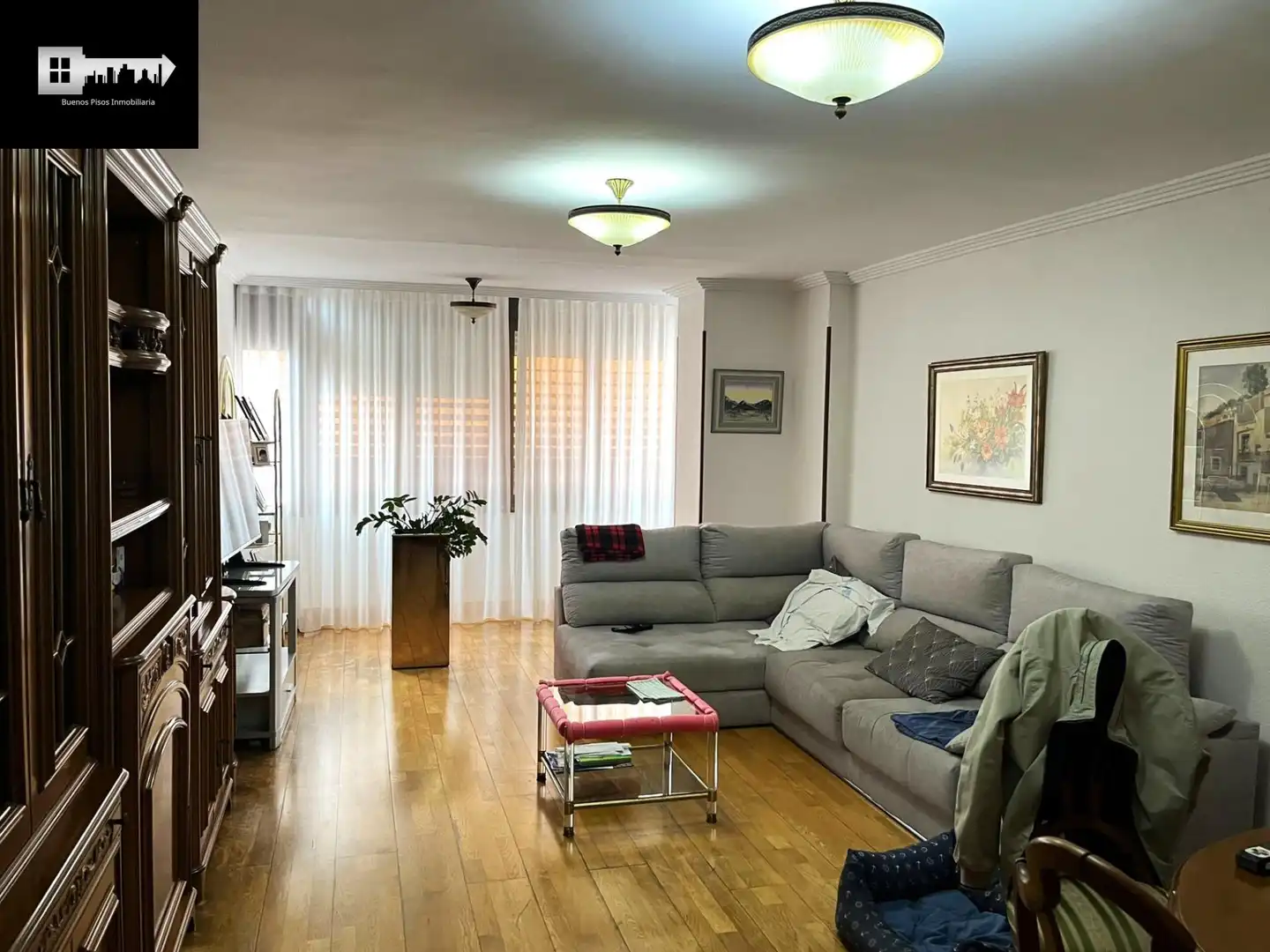 Sala de estar de Piso en venta en Alicante / Alacant con Aire acondicionado, Jardín privado y Parquet