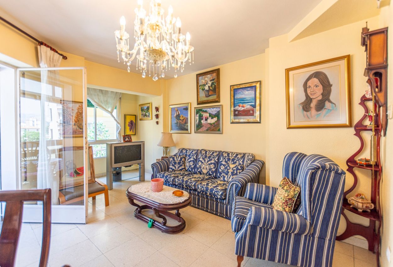 Sala d'estar de Pis en venda en Málaga Capital